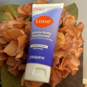 Lume Whole Body Deodorant Invisible Cream 2.2 oz Tube Soft Powder Scent